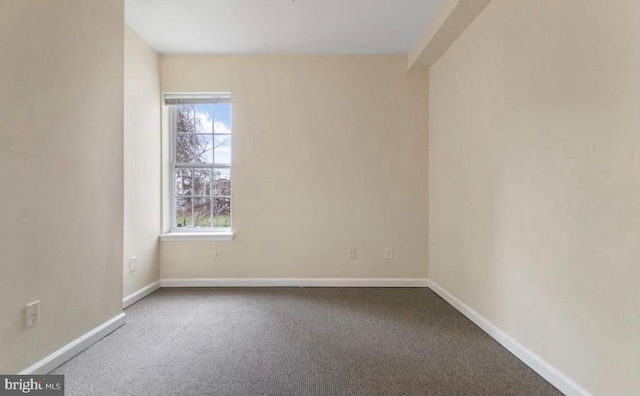 unfurnished room featuring carpet flooring