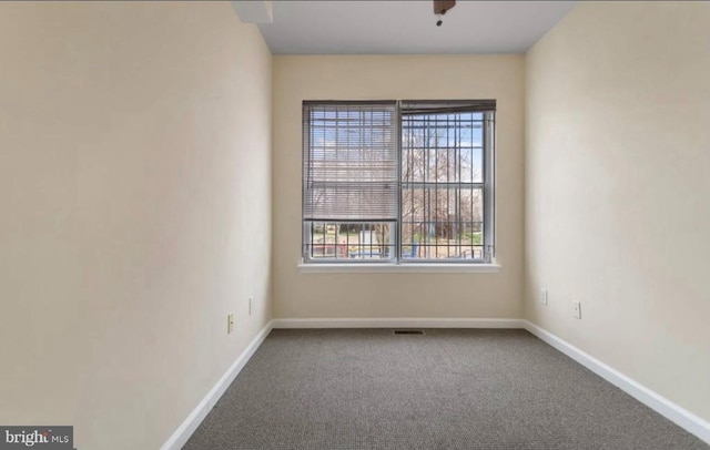 view of carpeted empty room