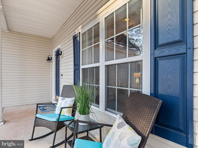 view of patio with covered porch