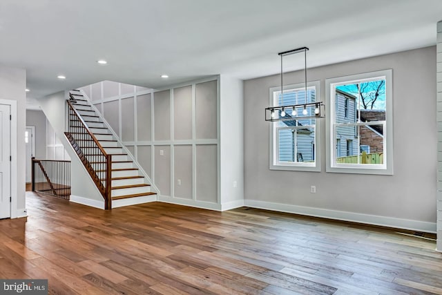 interior space with wood-type flooring