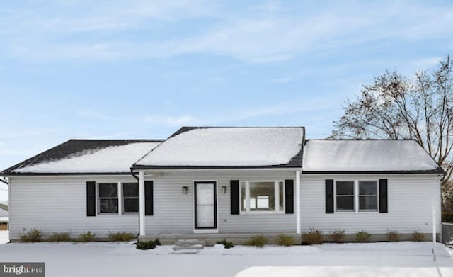 view of ranch-style home