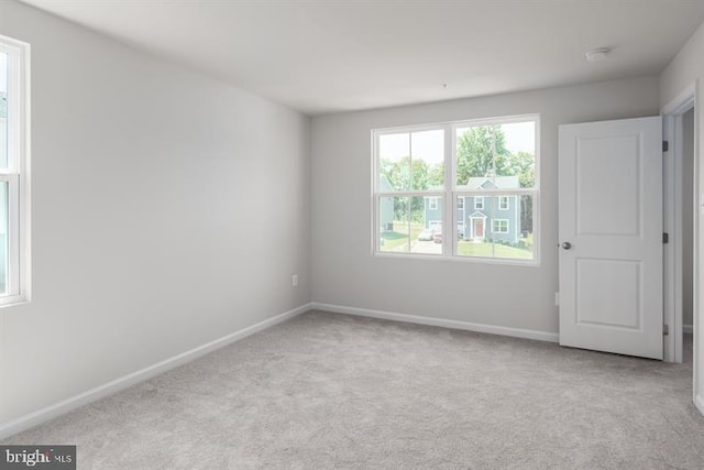 view of carpeted empty room