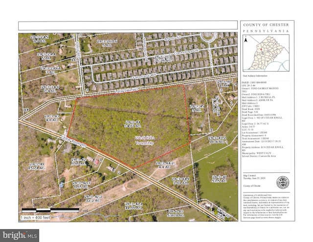 801, 802 Cedar Knoll Rd, Coatesville PA, 19320 land for sale