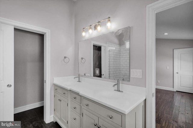 bathroom with vanity