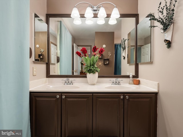 bathroom featuring vanity