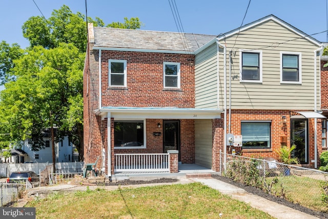 view of front of house featuring covered porch