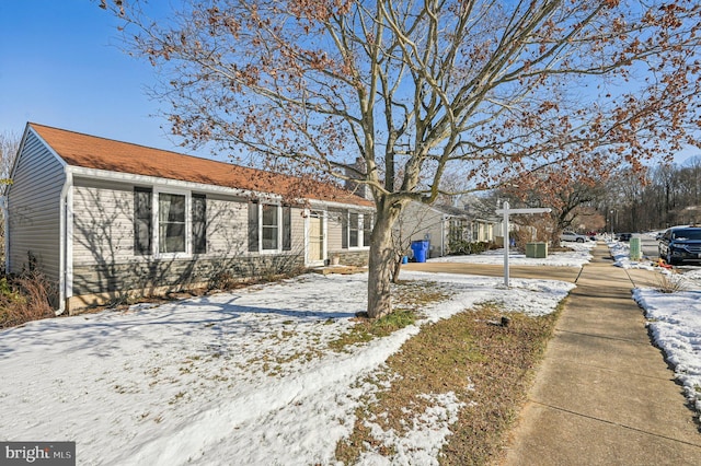 view of ranch-style home