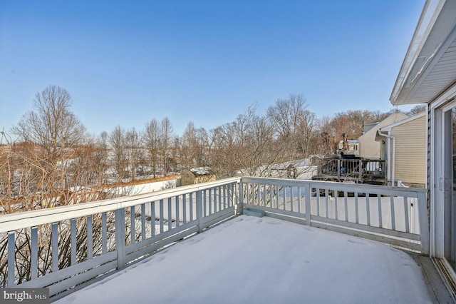 wooden balcony featuring a wooden deck