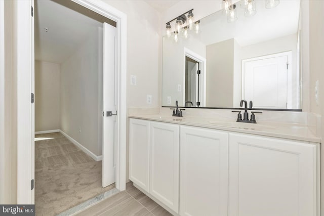 bathroom with vanity