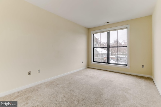 view of carpeted empty room