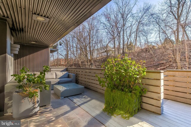 view of patio with outdoor lounge area