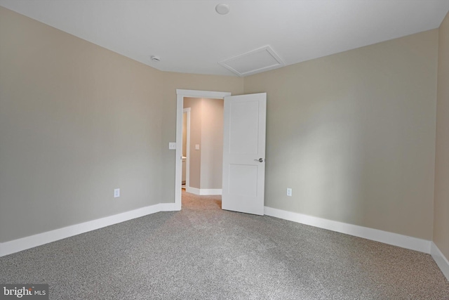 view of carpeted empty room