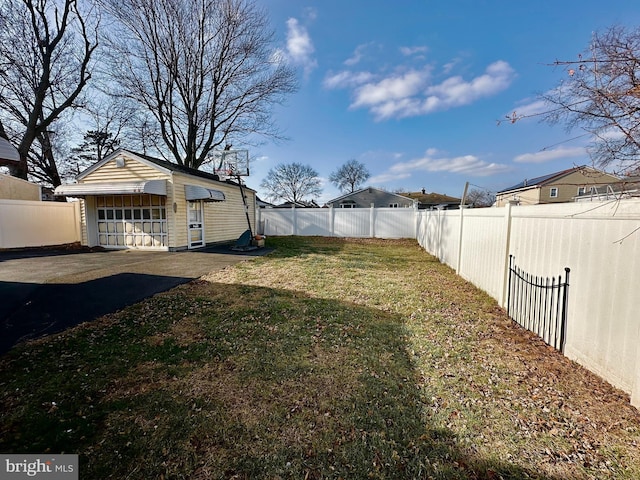 view of yard