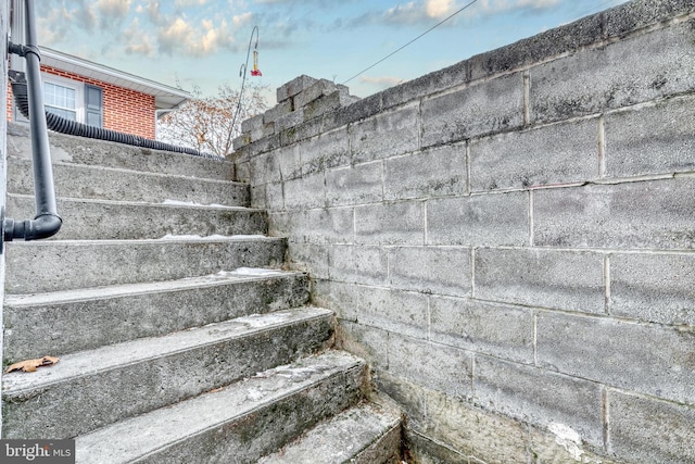 view of stairs