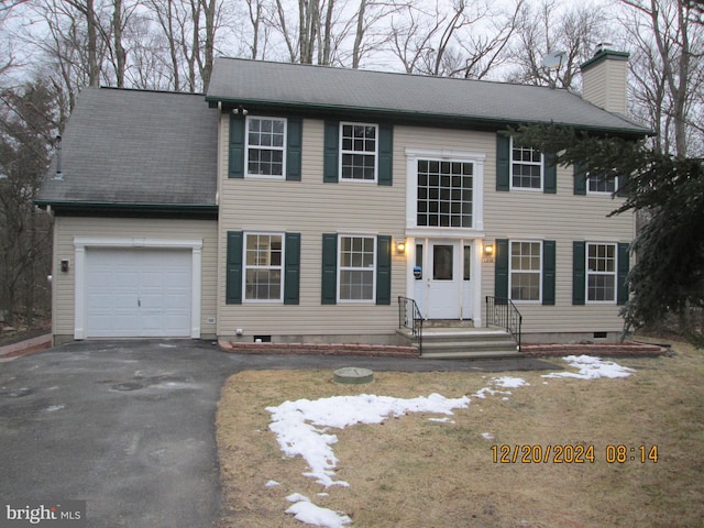 view of colonial home