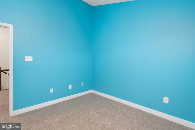 view of carpeted empty room