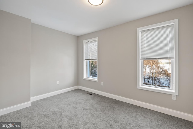 view of carpeted empty room