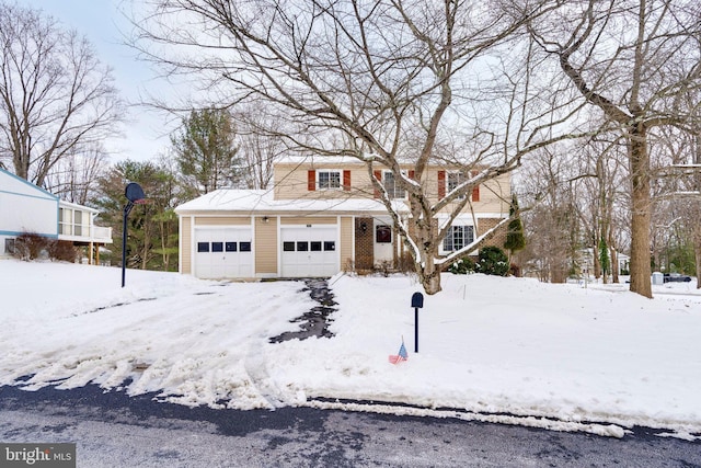 traditional-style home with an attached garage