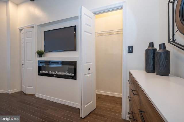 interior space with wood-type flooring