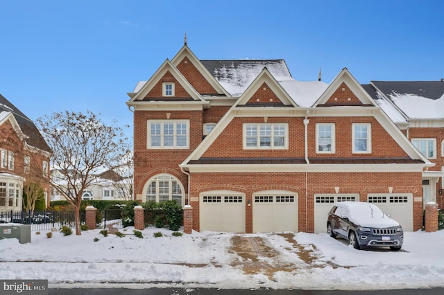 view of front of house featuring a garage