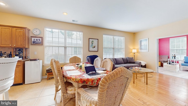 view of dining area