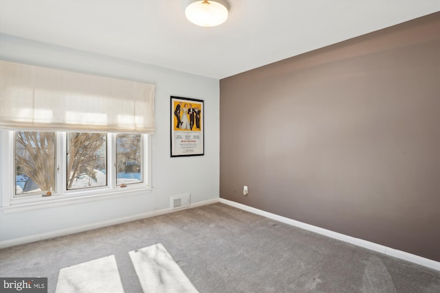 view of carpeted empty room