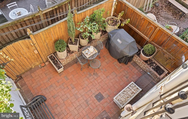 view of patio / terrace with area for grilling