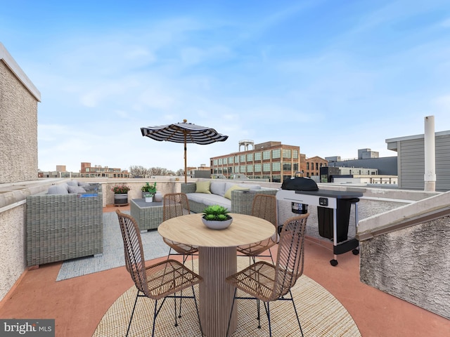 view of patio / terrace with outdoor lounge area