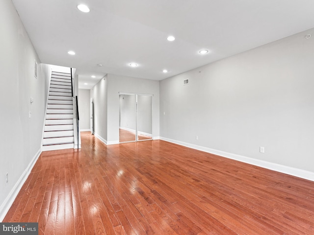 interior space featuring light hardwood / wood-style floors