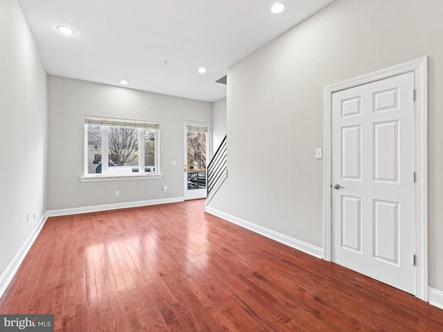 interior space with wood-type flooring