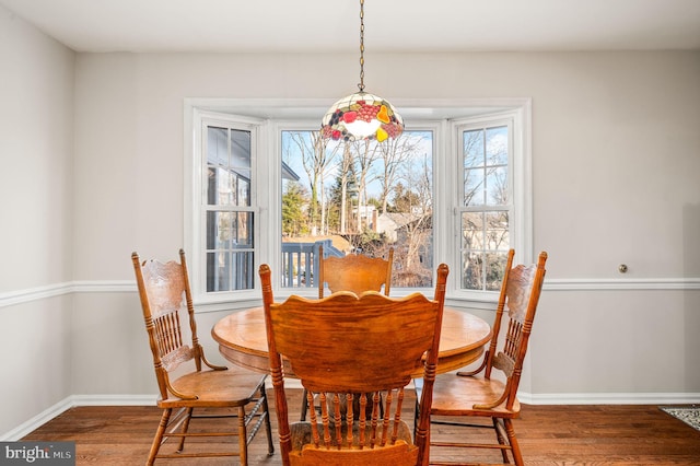 dining room featuring hardwood / wood-style floors