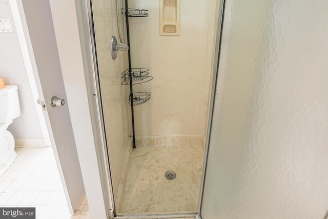 bathroom with walk in shower