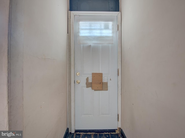 view of doorway to outside