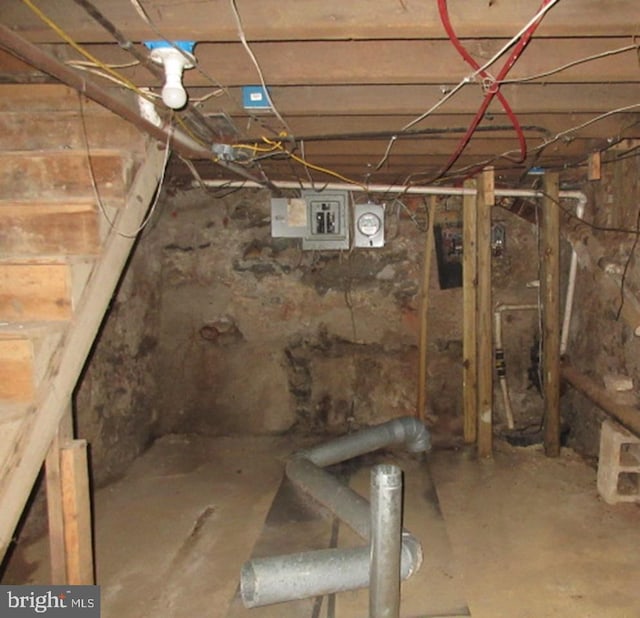 view of basement