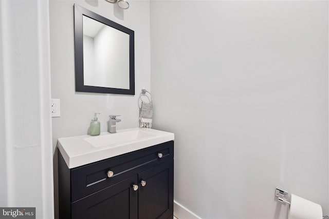 bathroom featuring vanity