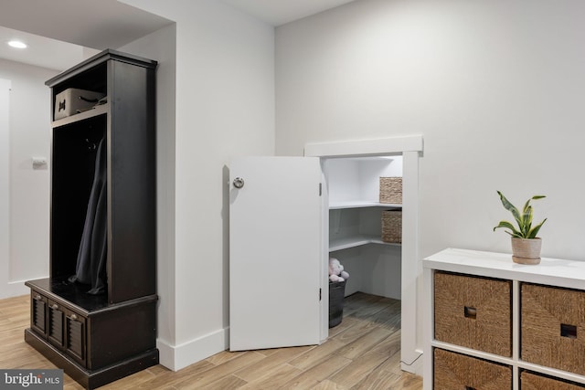 interior space featuring light hardwood / wood-style floors