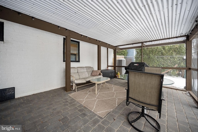 view of sunroom / solarium