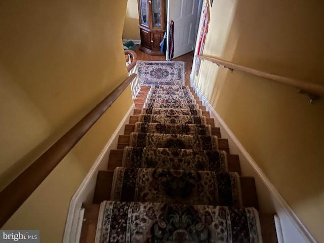 view of staircase