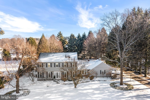 view of colonial inspired home