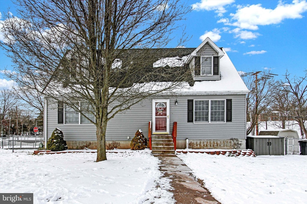 view of cape cod-style house