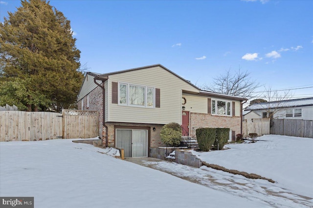 view of split foyer home