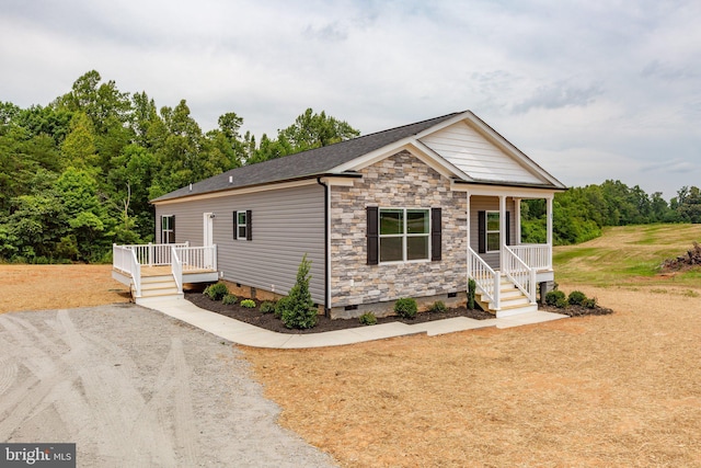 view of front of house featuring a porch