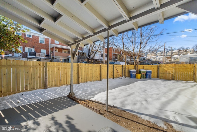 view of yard featuring a patio area