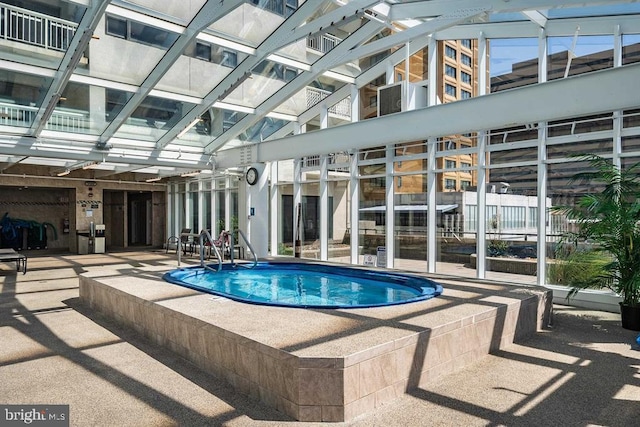 view of pool with a patio