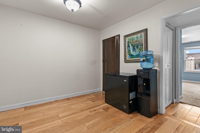 interior space featuring light hardwood / wood-style flooring