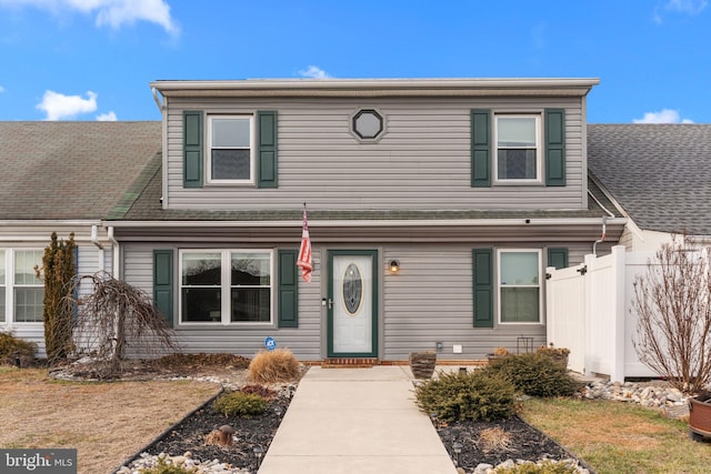 view of front of home