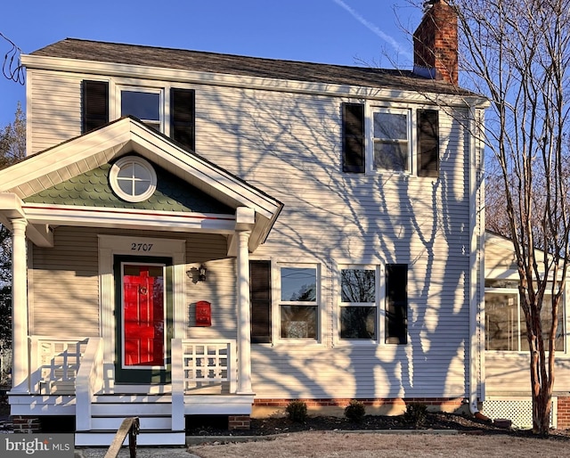 view of front of property