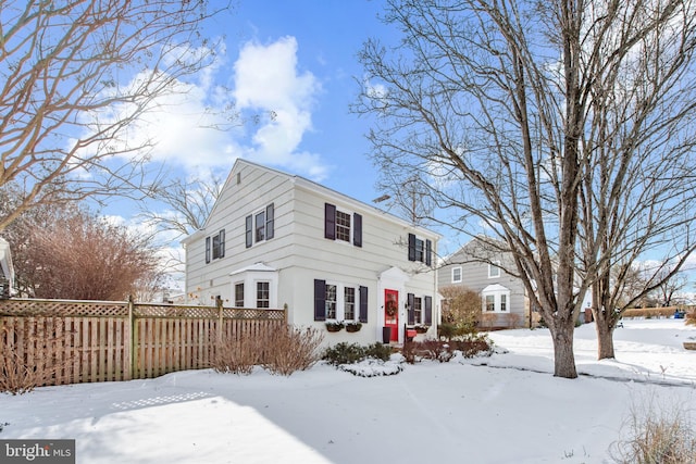 view of front of home