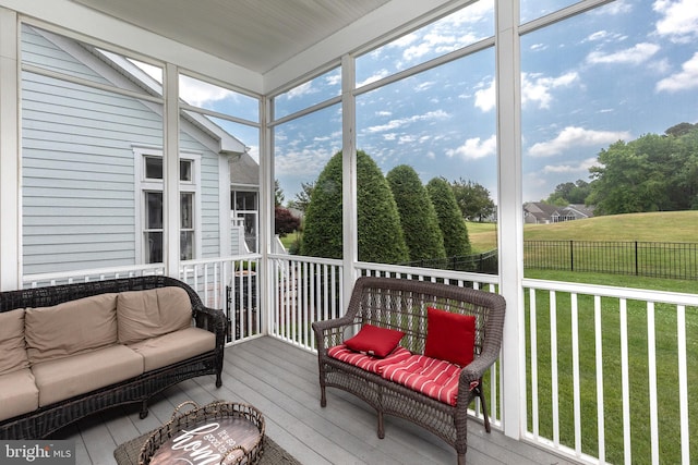 view of sunroom / solarium