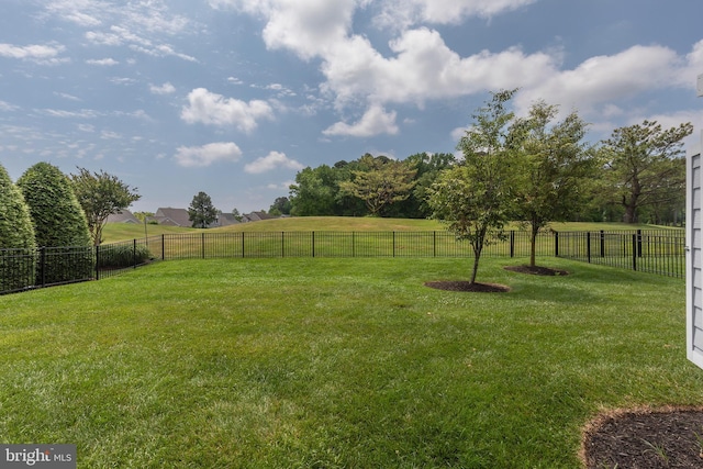 view of yard featuring a rural view